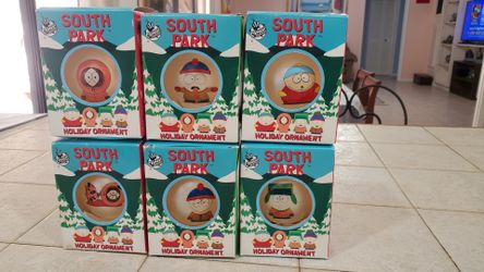 6 - 1998 SOUTHPARK COLLECTIBLE ORNAMENTS 