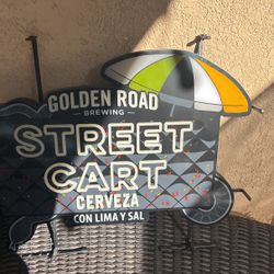 led mango cart sign