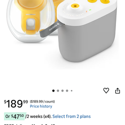 Medela Pump in Style Pro+ Hands-Free Breast Pump, Rechargeable, Wearable, Hospital Grade Breastpump
