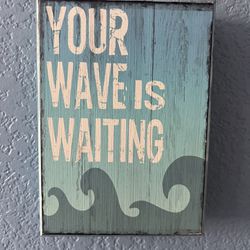 Ocean Wave Art Block 