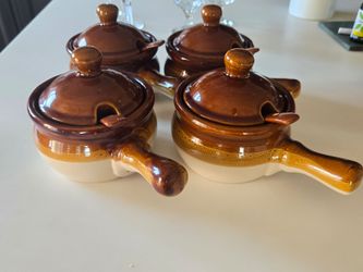 Franch onion soup bowls 4pc