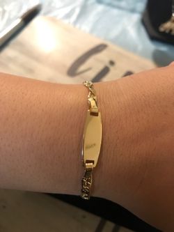Gold plated bracelet
