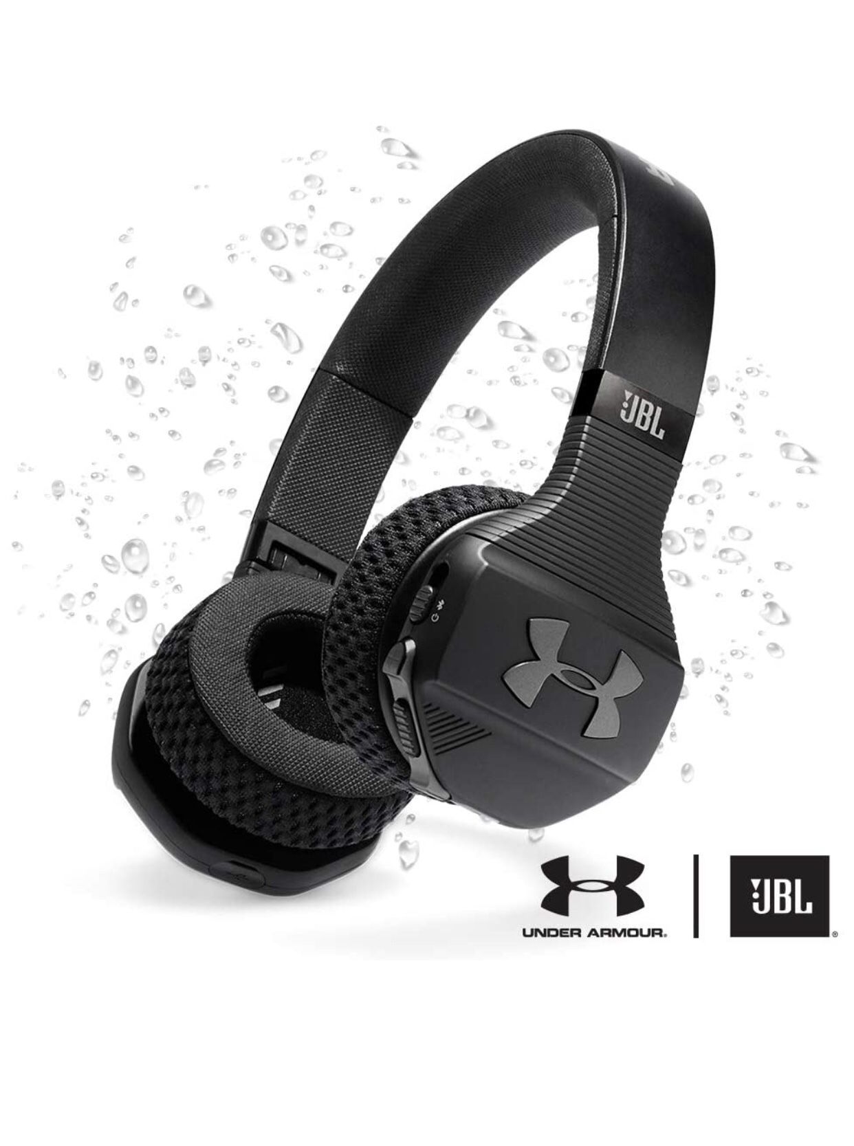 JBL Under Armour Sport Wireless Train – On-Ear Bluetooth Headphones with Microphone made for Sport. Wireless Headset with IPX4 Sweatproof, works with