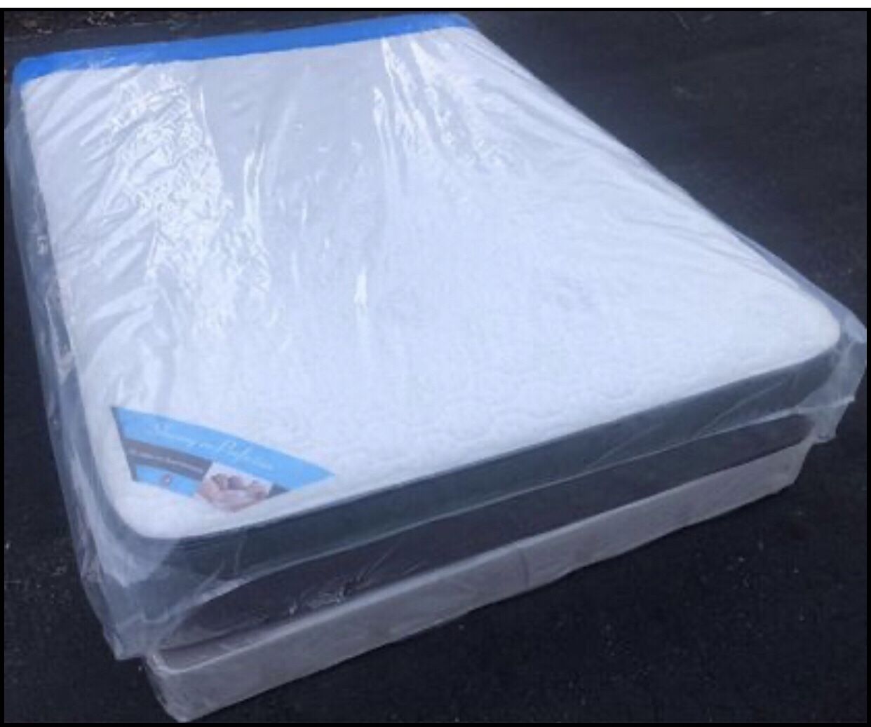 MATTRESS+BOX Queen Size Double Side Orthopedic Medium 8” Thick Box Spring 9”Brand New Delivery 🚚 Available 