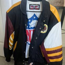 Redskins Leather authentic NFL Jacket