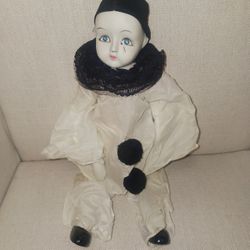 Vintage Porcelain Doll " Pierrot  ".