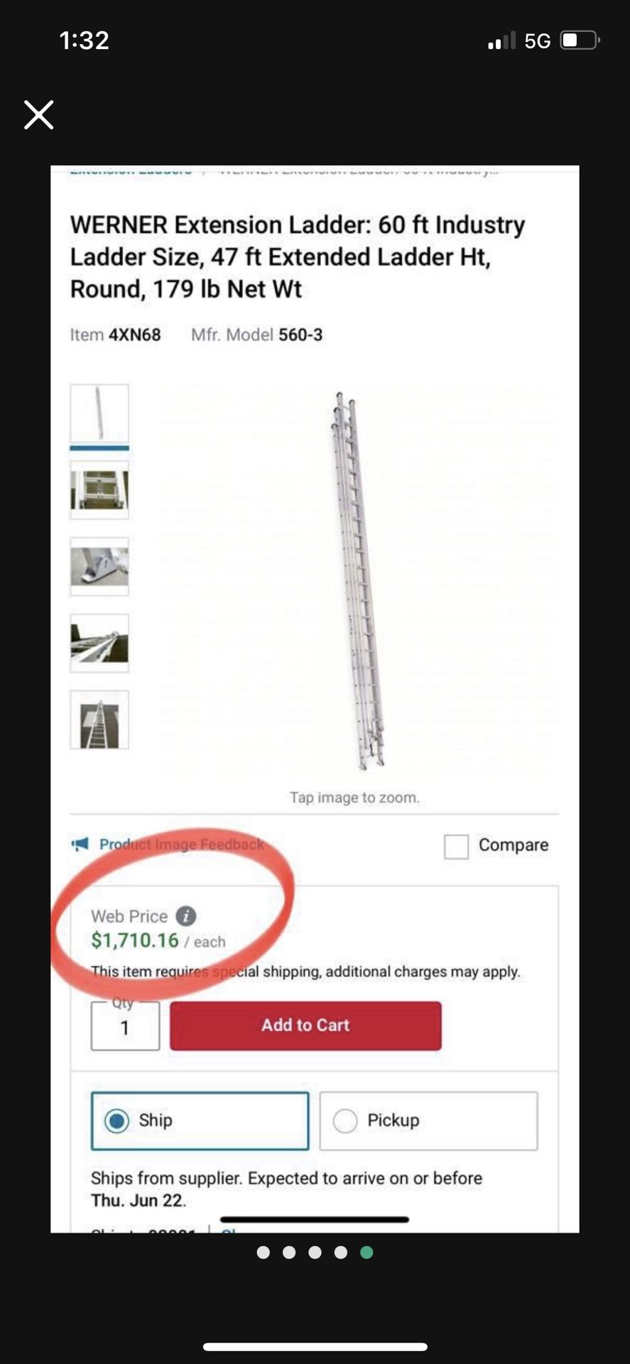 60ft ladder Heavy Duty