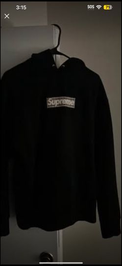 Supreme Burberry Hoodie Size L