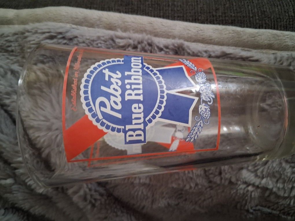 Pabst Blue Ribbon Drinking Glass