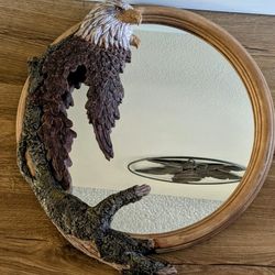 3D Resin Eagle Wall Mirror 