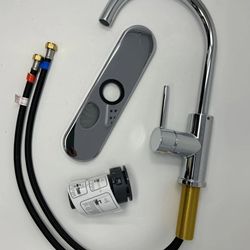 Westwind™ Single Handle Kitchen Faucet, 
Less Spray, Deckplate Optional, Chrome, 1.8GP
Metal Lever Handle 1 hole 0r 3 hole installation 
New several 