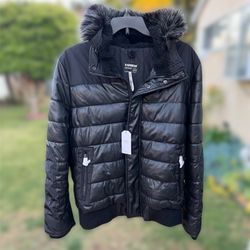 Men's Express Faux Leather Jacket XL Chamarra
