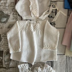 Beautiful Vintage Baby Sweaters And Layettes