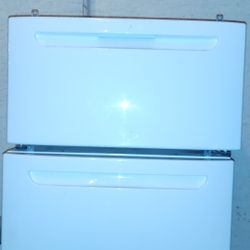White Pedestal Storage Drawer