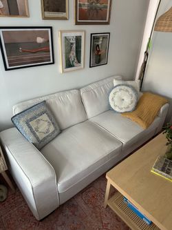Cream/white small sofa great condition