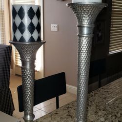Southern Living Silver Candle Holders 