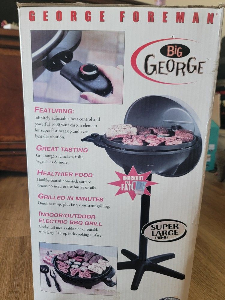 George Forman Indoor/Outdoor Electric BBQ Grill