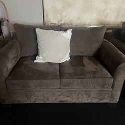 Set Of 2 Brown Couches