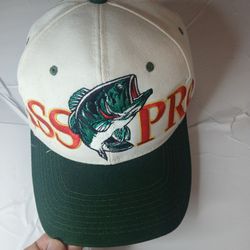 Vintage 90s Bass Pro Snapback Hat Big Bass Youngan Snaps Embroidered