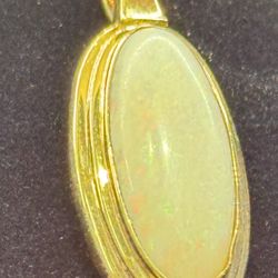 Opal Oval Pendant