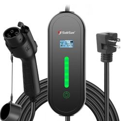 Level 1 & 2 EV Charger Universal 16Amp 110-240V J1772 25FT NEMA Adapter Portable