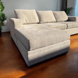 Beige Reversible Living Spaces Couch 🛻Delivery Available🛻
