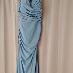 Formal Dress – Light Blue – Size Medium – Worn Once – $30