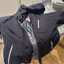 Columbia Mens Jacket Coat Omni-shield Size XL Black Water Repellent