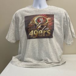 SF 49ers Design T-shirt, New, Cotton, Size XL, Free Shipping/Local Pick Up, (item # 378)