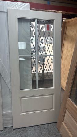 36x80 thermatru 3/4 4 lite fiberglass door