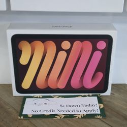  New-Apple Ipad Mini 6 - Tablet- Payments Available - Pay $1 Down To take It home