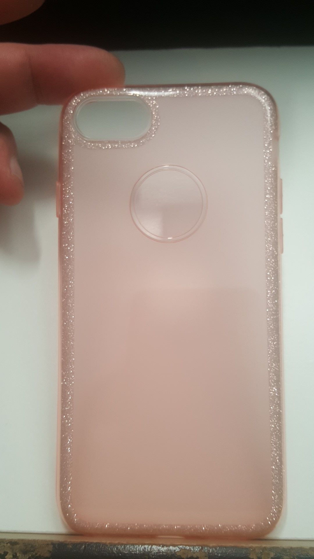 Case for iphone 7/8 4.7" not plus pink glitter new 7firm shiping only