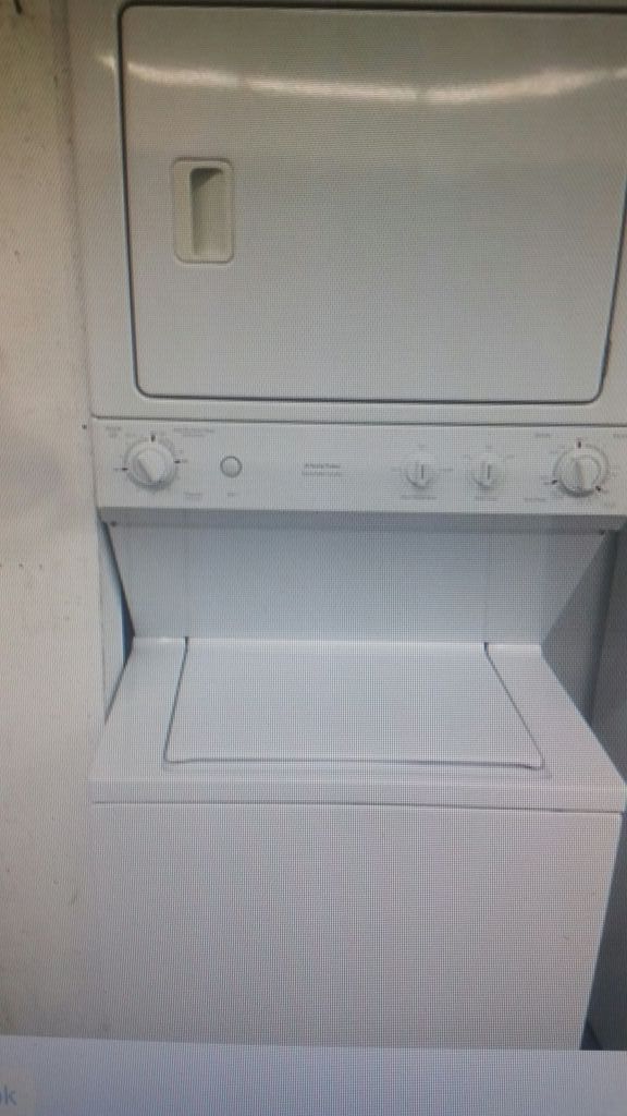 Stackable washer and dryer must read