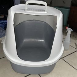 Jumbo Cat Litter Box With Hood