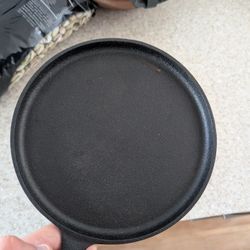 Small, Flat Cast Iron Pan