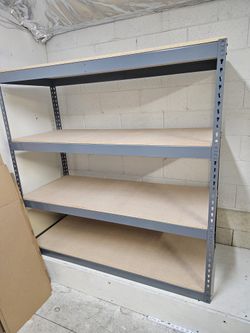 Warehouse Shelving 60 in W x 24 in D Boltless Warehouse Shelves Garage Storage Racks 4 Tier Stronger Than Homedepot And Lowes Delivery Available