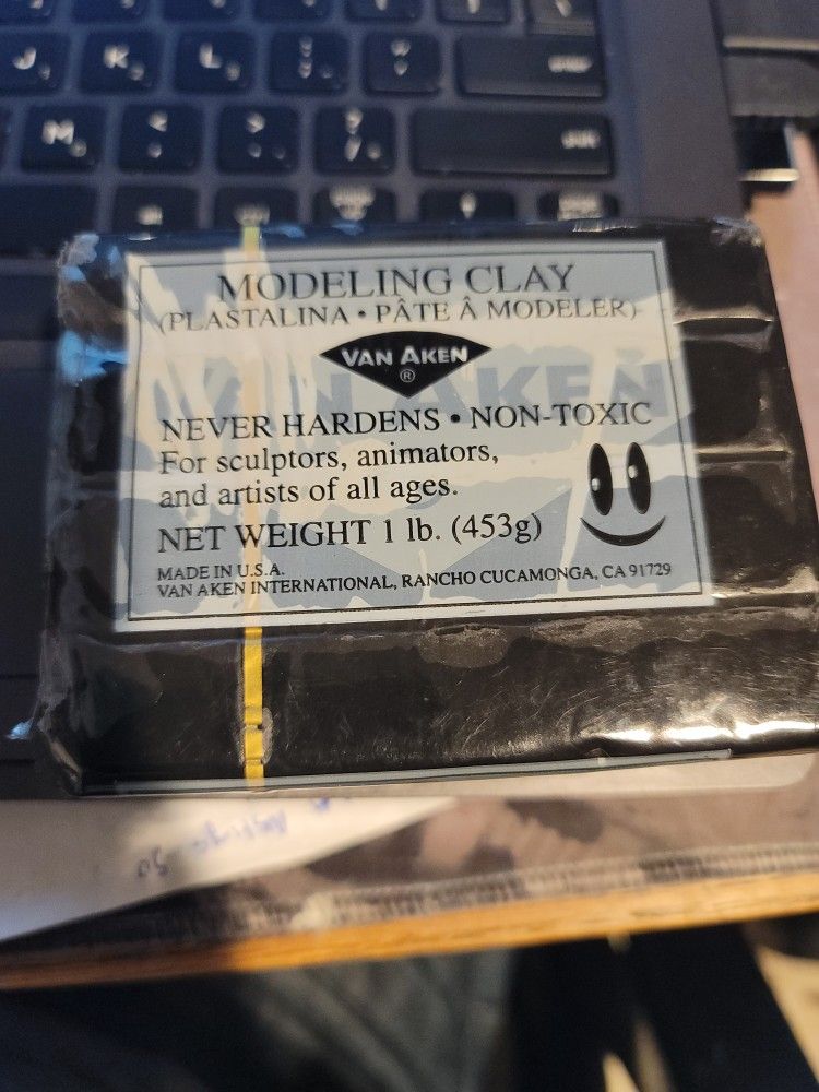 Van Aken Modeling Clay 1 Lb Black