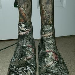 mossy oak hunting boots 400 g size 12 fishing camo rubber 