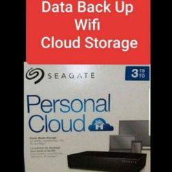 New 3TB Seagate Personal Cloud Home Media Storage External Hard Drive USB
Wifi Cloud Storage