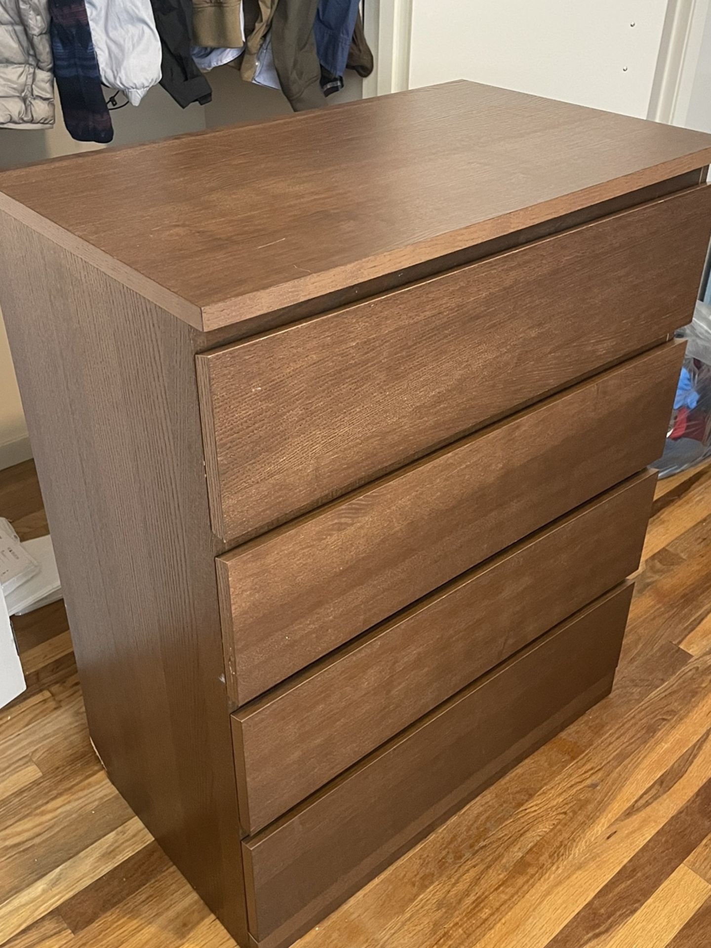 IKEA MALM 4 Drawer Dresser - Dark Brown