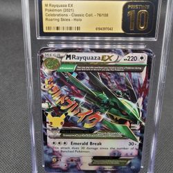 2021 Pokemon M Rayquaza EX 76/108 Roaring Skies Holo CGC 10 Pristine