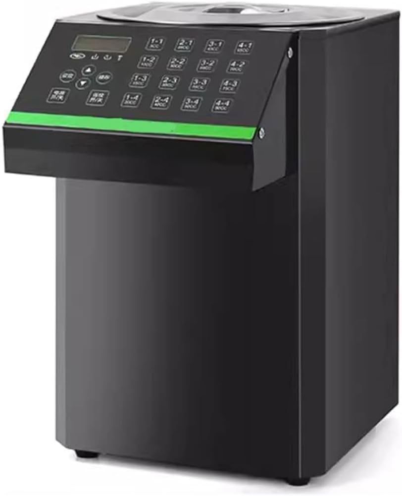 8L Automatic Fructose Dispenser Commercial Fructose Machine 16 Grid Intelligent Memory Buttons for Tea Fruit Juice Drinks Coffee