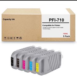 5 Pack PFI-710 PFI710 Ink Cartridge for iPF TX-2000 TX-3000 TX-4000 700ML