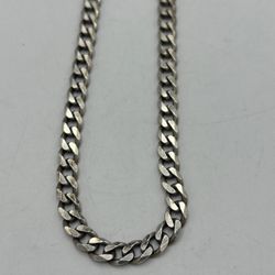 Vintage 925 Sterling Cuban Link Chain 4.5mm 22inch