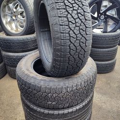 4 Goodyear tires size 275-60-20 all 4 for $240 free installation and balance