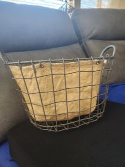 Metal and Wicker Baskets
