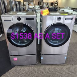 4.5 Cu. Ft. Stackable Smart Front Load Washer In Graphite Steel With Ezdispense 