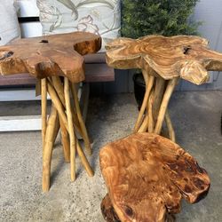Rustic Tables And Chair 