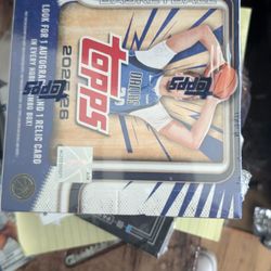 2025 - 2026 Topps Jumbo Hobby Box Basketball,  2025- 2026 Topps Jumbo Hobby Box Basketball & 2025- 2026 Topps Chrome Hobby Box Basketball