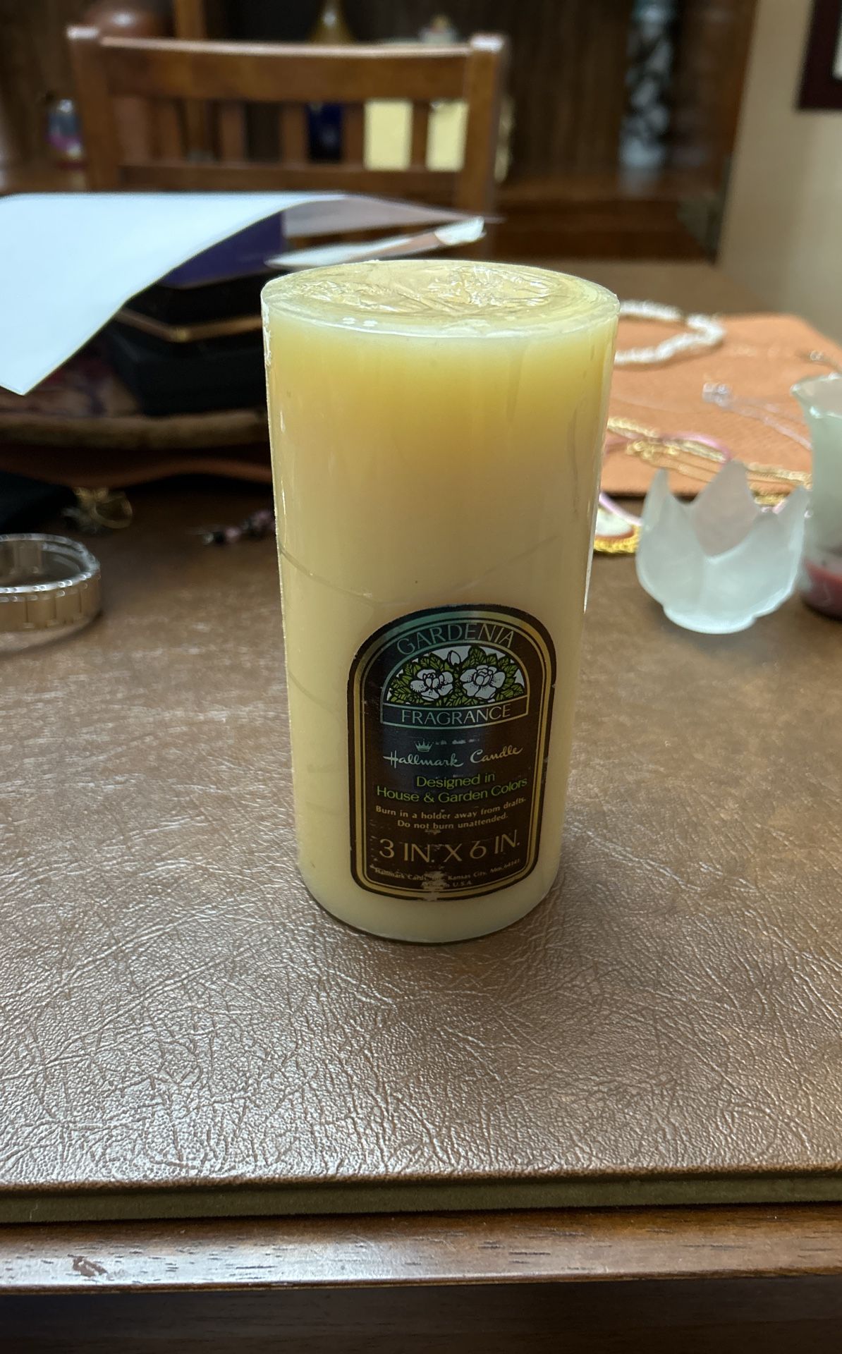 Hallmark Candle-Gardenia Scent